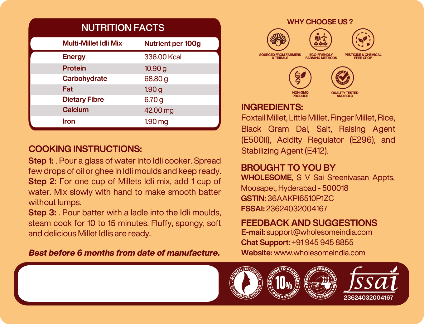 Multi Millet Idli Instant Mix - Image 4